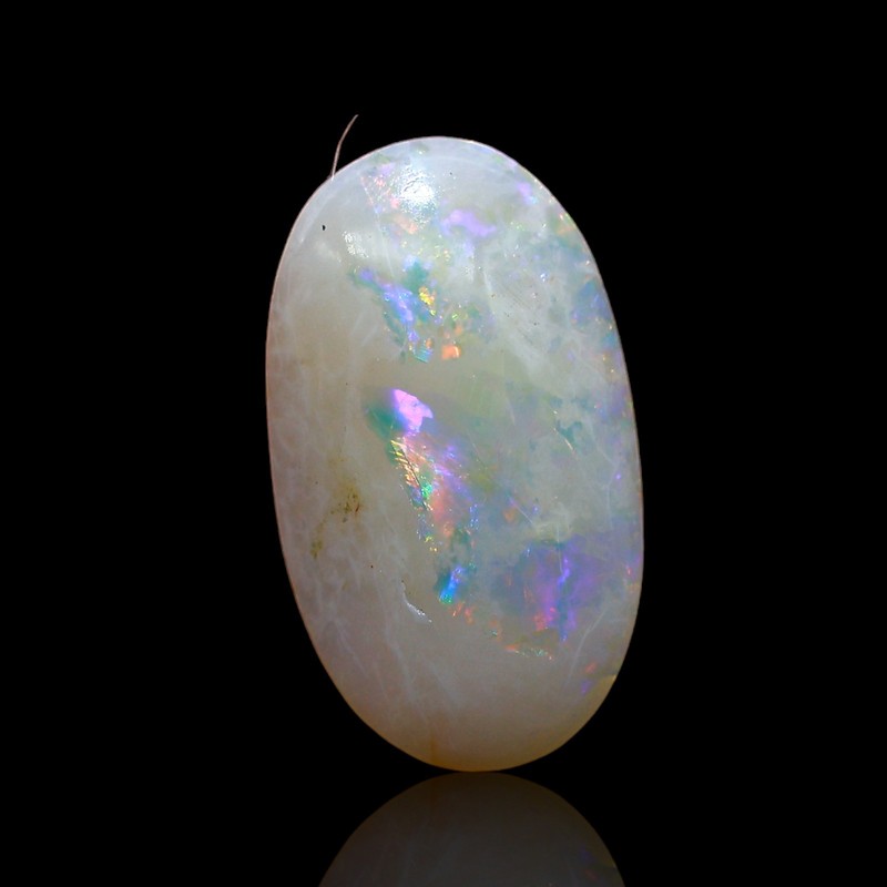 2.50 Cts Natural Fire Opal Gemstone Bracelet Making Oval Cabochon 14x8x3 mm gallery