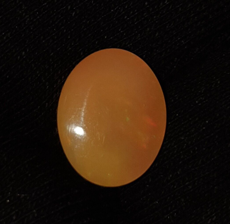 Natural Ethiopian Opal With Stainless Fire Oval Shape Cabochon Loose Gem 5.70 Ct gallery