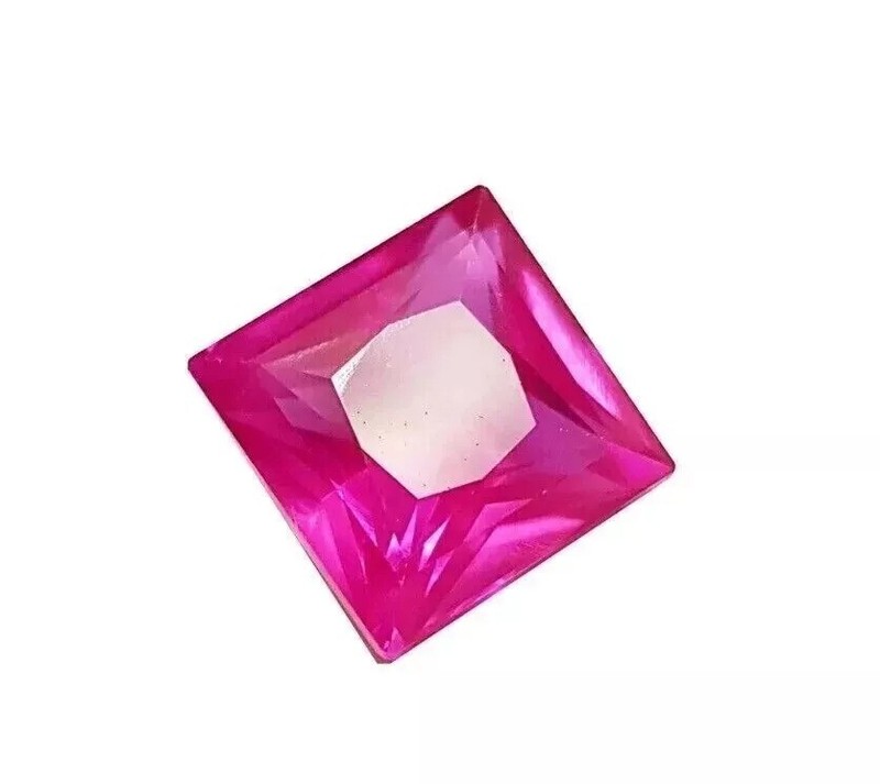 Princess Cut Natural 12-14 Ct Sapphire Royal Pink Loose Gemstone EGL Certified