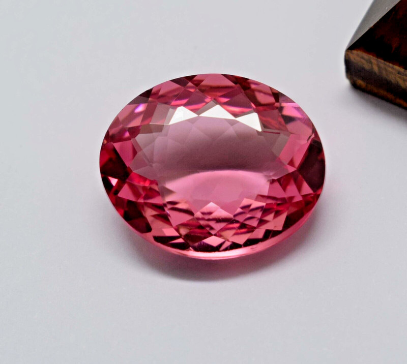 50 Ct Natural Ceylon Padparadscha Sapphire Oval Cut Loose Certified Gemstone gallery