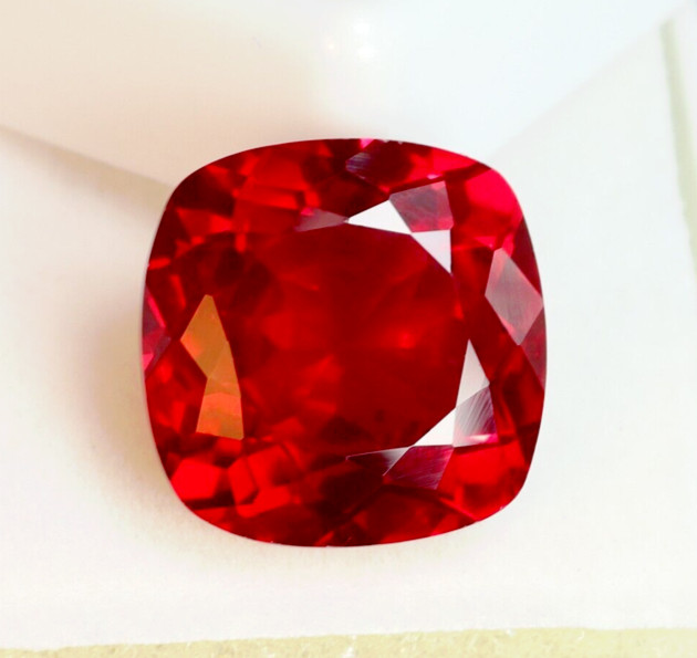 Natural Red Ruby 7.70 Ct Cushion Shape Certified Loose Faceted Gemstone