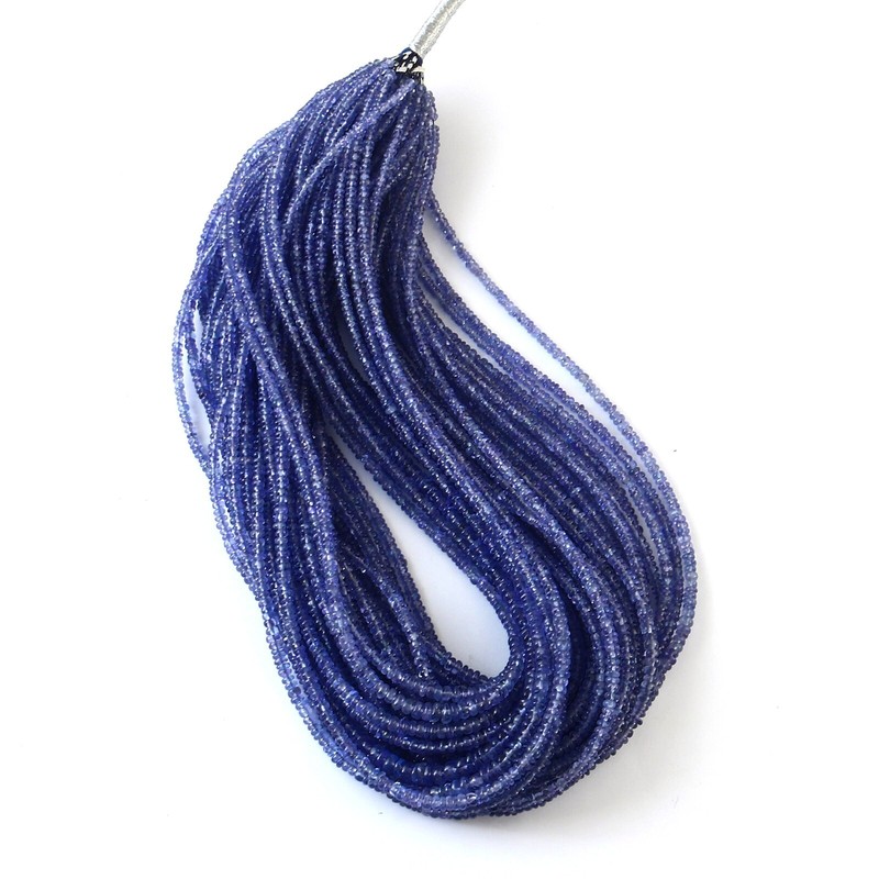genuineTanzanite Beads Beads Faceted Natural Jewelry Necklace Gift 539 gallery