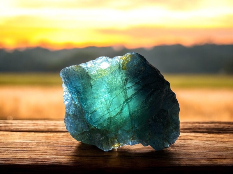 Amazing Dark Blue Tourmaline Rough Gemstone 45 Grams From Africa