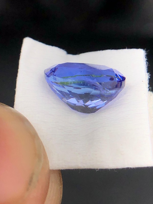 Natural Tanzanite Oval Cut 8x6 MM AAA Blue With Inclusion Loose Zoisite Gemstone gallery