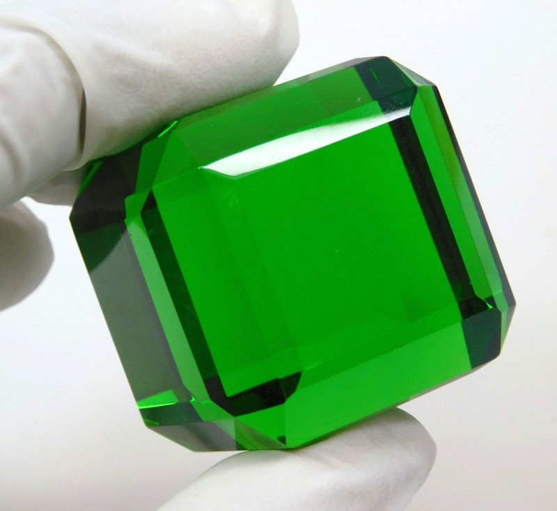 392.4ct. Natural Certified Natural Cube Cut Translucent gre Topaz loose gemstone
