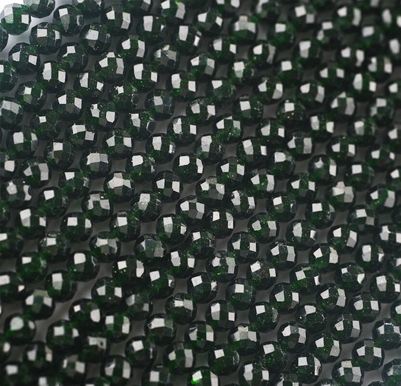 2mm 3mm 4mm Faceted Galaxy Staras Sand Sun Sitara Gemstones Round Loose Beads gallery