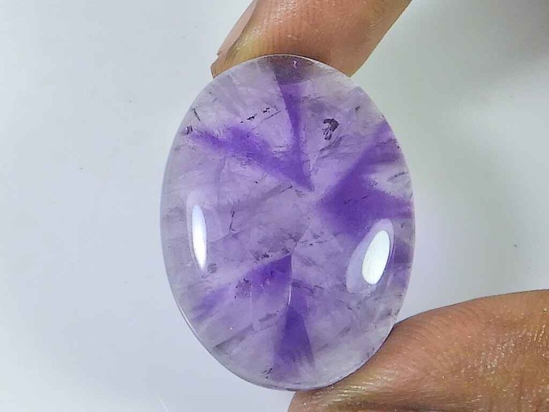 24X33MM Natural Purple Amethyst Oval Shape Cabochon Loose Gemstone 49Cts gallery