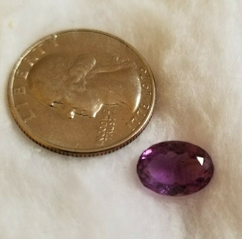 Amethyst 4.37 Carat 100% Natural Brazil Unheated, Untreated Purple Gemstone