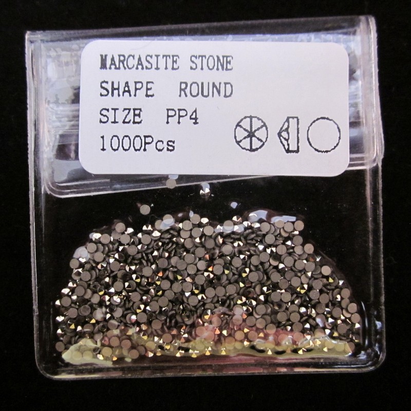 MARCASITE STONES 1000pcs SIZE 1mm PP4 loose Beads Findings Gems Round Premium