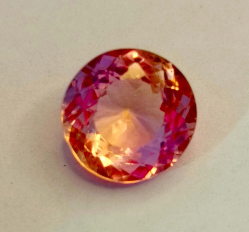 Peach Morganite Round Cut 11-13 Ct Natural Certified Loose Gemstone RK125 gallery