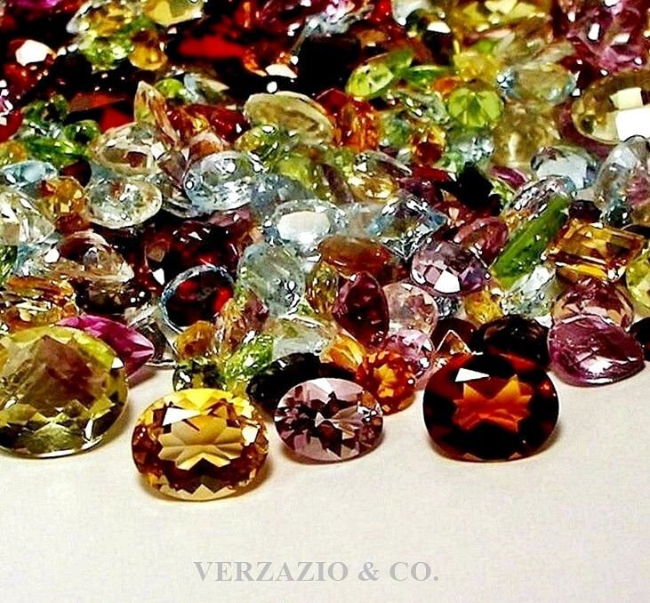 100+ CT MIX LOT LOOSE FACETED NATURAL GEMSTONES MIXED GEMS WHOLESALE LOOSE GEM gallery