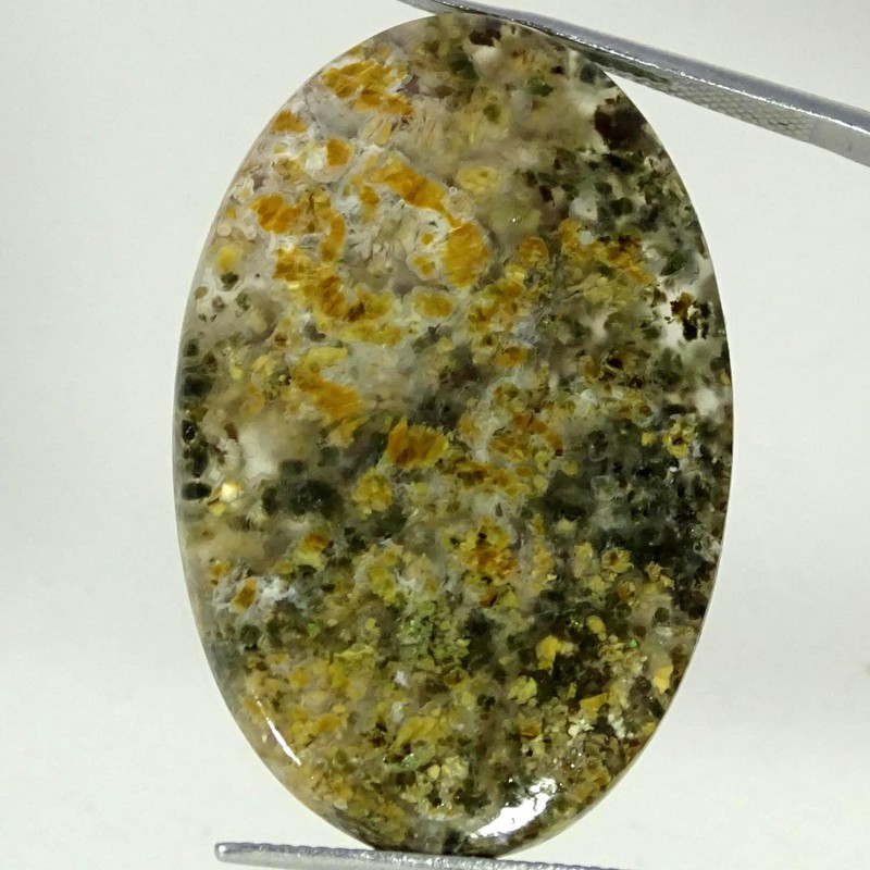 38.30Cts Natural Unique Boram Agate Oval Cabochon Gemstone 25X39X5MM