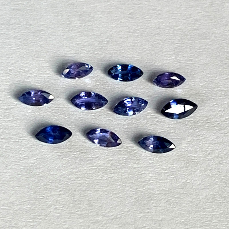 Andy’s Gem Garage Sale -Blue/Purple Sapphire Marquise lot – 1.85cts – Natural