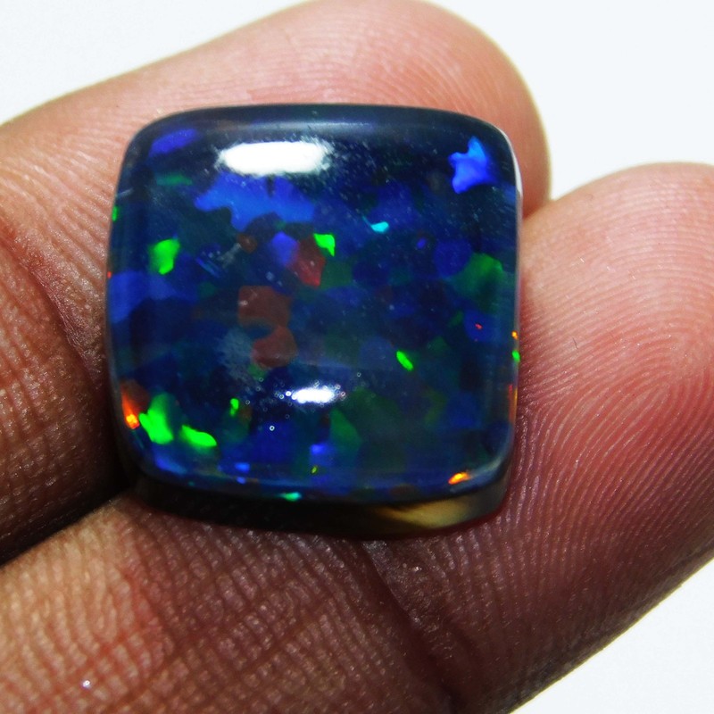 Ring Size Fire Opal 18 Carat CERTIFIED Loose Gemstone Cabochon Multi-Color