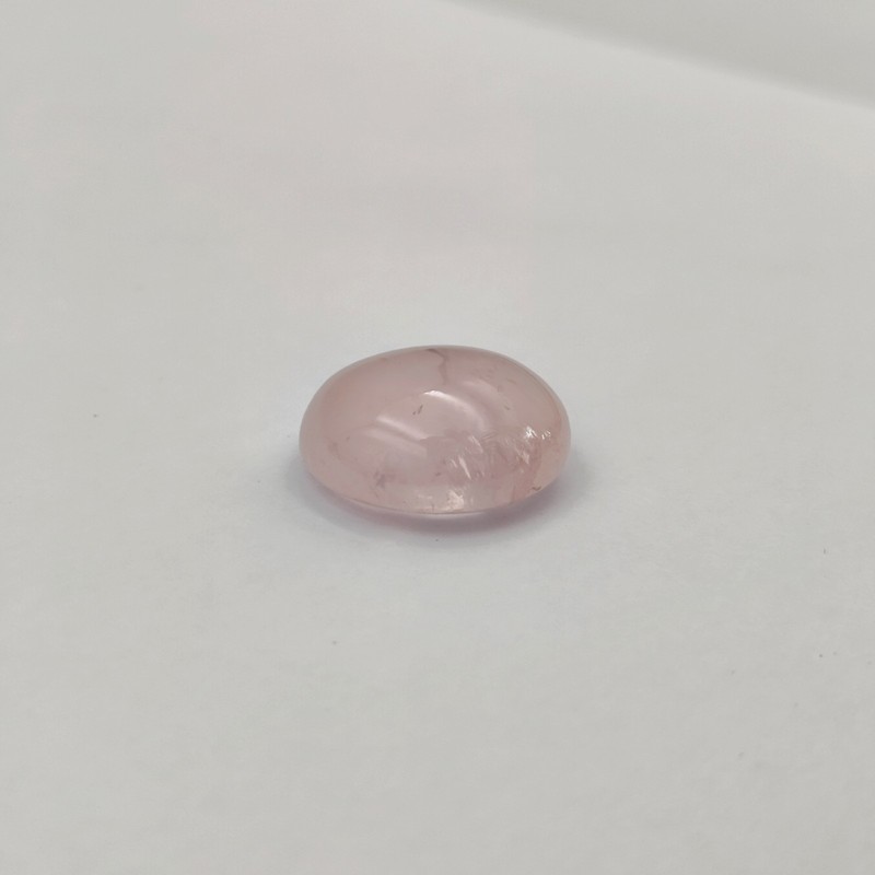19 Ct Natural Rose Quartz Gemstone Round Cabochon Pink 18x18mm Madasgacar gallery