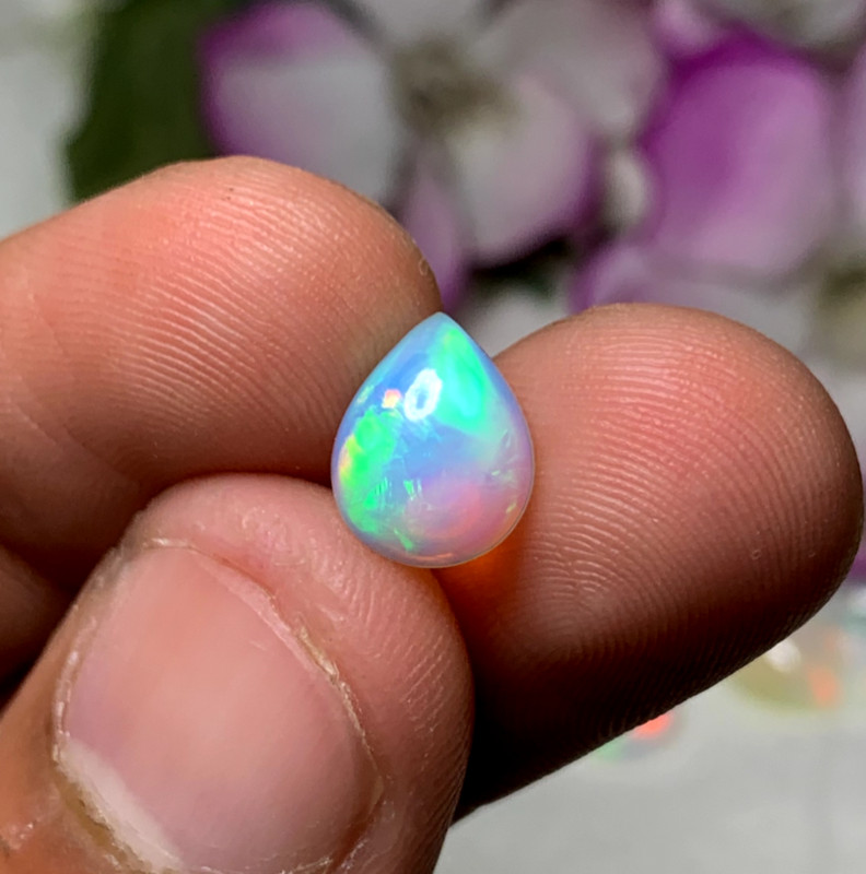 1.80 Carat Stunning Sparkling Fire Opal Pear Size 10x8x4 MM Fire Opal