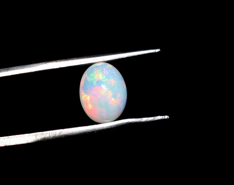 Natural Ethiopian Opal Wello Fire Opal Cabochon Gemstone 7X9mm Loose AAA 047