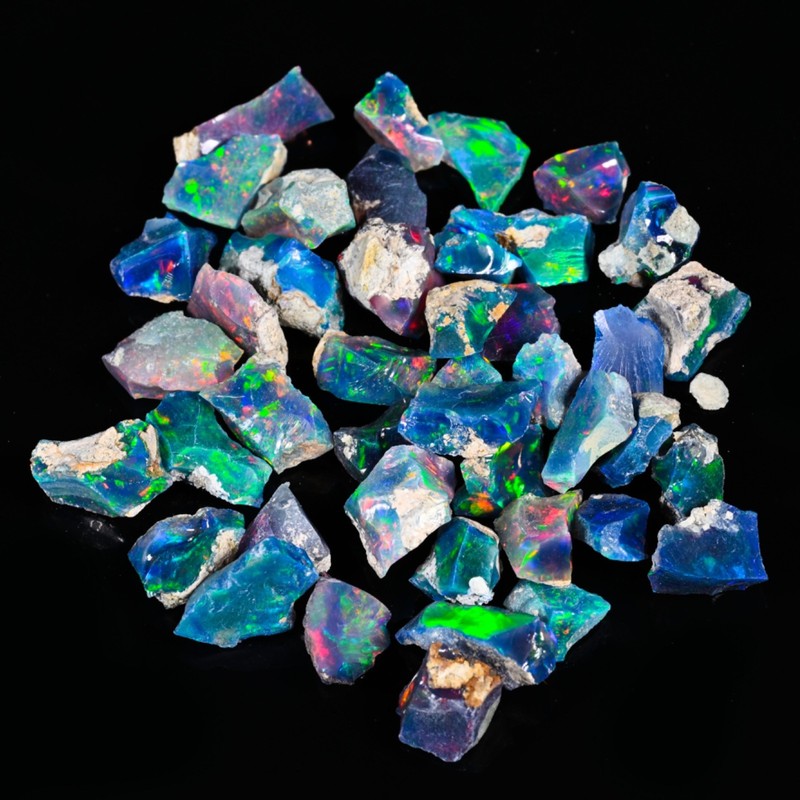 opal rough, Natural black dry opal 20 cts lot 30-17MM size wholesale lot
