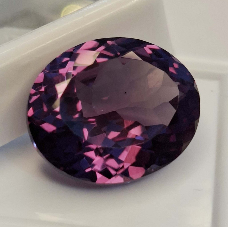 Color Change Natural Alexandrite Oval Cut 17-19Ct Loose Certified Gemstone SB906 gallery