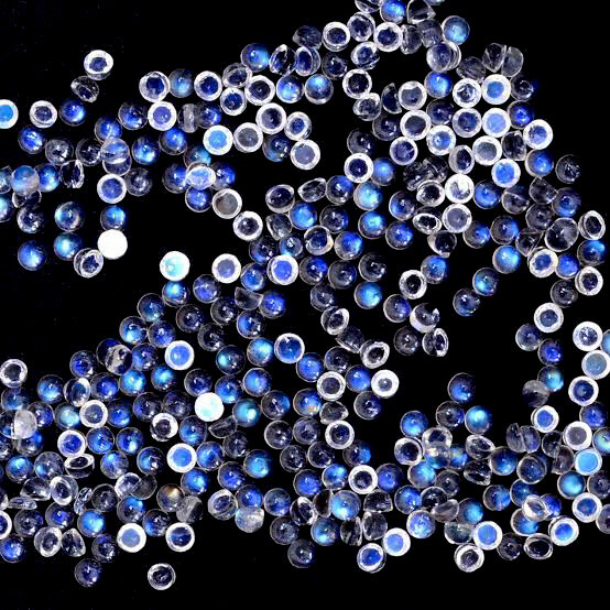 2mm 25 PCs Top Quality AAA Natural Blue Moonstone Earth Mine Loose Gemstone