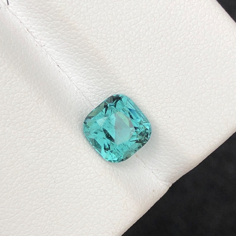 2.40 Carat Natural Blue Tourmaline – Cushion Cut Gemstone from Afghanistan
