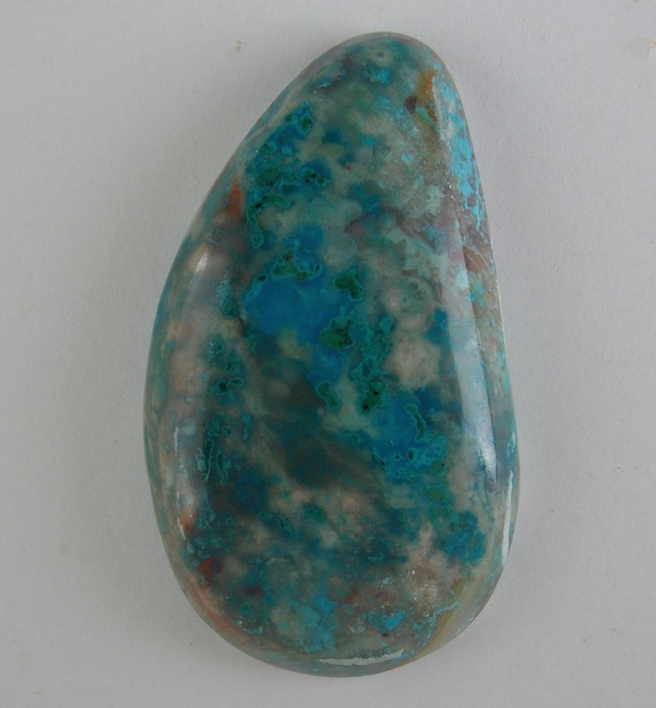 CHRYSOCOLLA in JASPER – Gem Silica – 50 carats / 38 x 21 mm – ARIZONA 29725