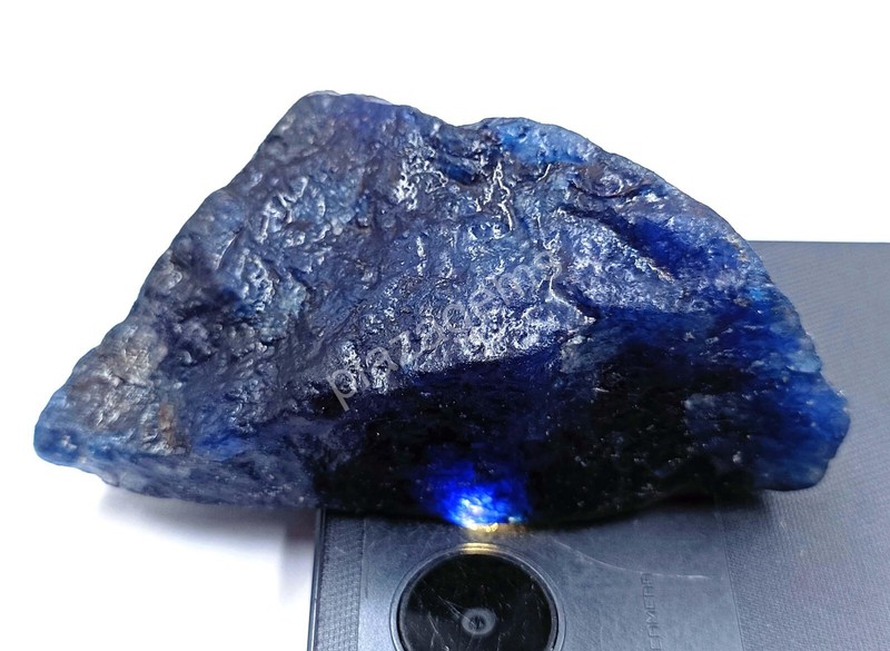 739.5 CT Natural Blue Sapphire Rough Dyed EGL Certified Opaque Loose Gems 5FRP gallery