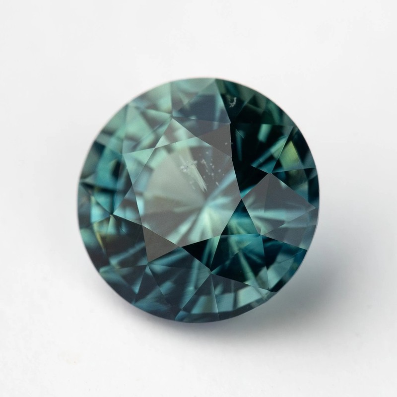 Unheated Madagascar Loose Gem: Natural Teal Blue Green Sapphire 1.85ct, 7.1x5mm gallery