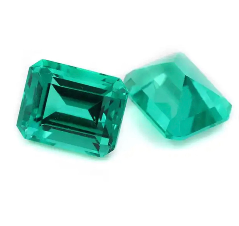 Lab Created Hydrothermal Colombian Emerald Octagon Loose Stones (4x2mm -12x10mm) gallery