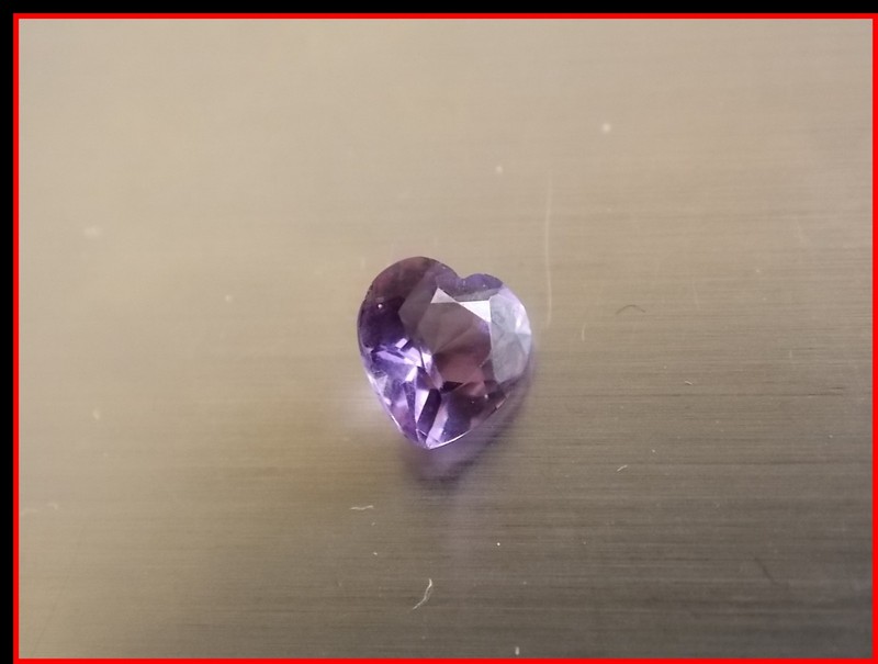 .5 carat Amethyst purple gemstone loose gem from gold jewelry 6 mm Heart
