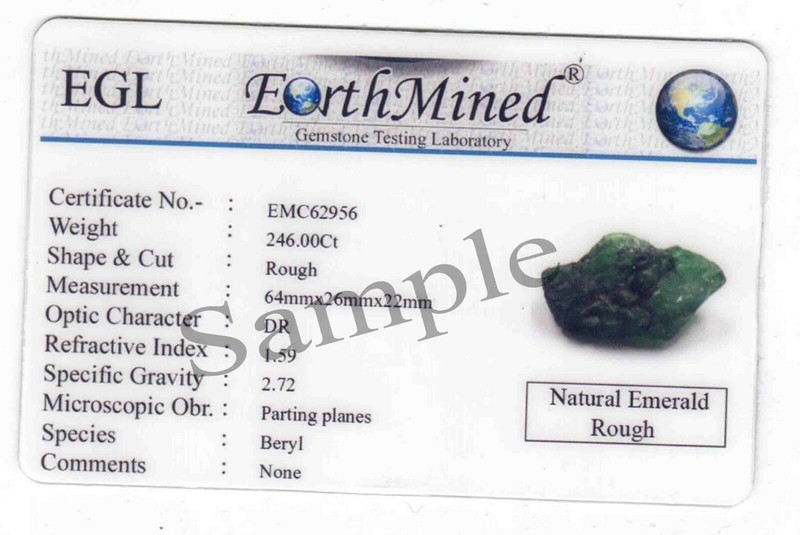 DYED 2000.00 Carat Attractive Green Emerald Rough Certified Loose Gemstone gallery