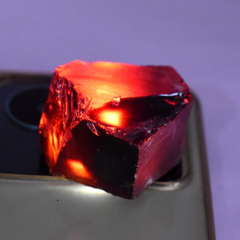 Natural Ruby Red 361.30 Ct Uncut Rough CERTIFIED Gemstone Great For Craft -W gallery
