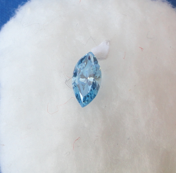 Light Steel Blue Marquis Cut Gemstone – 4MM X 8MM – 0.91 Carat