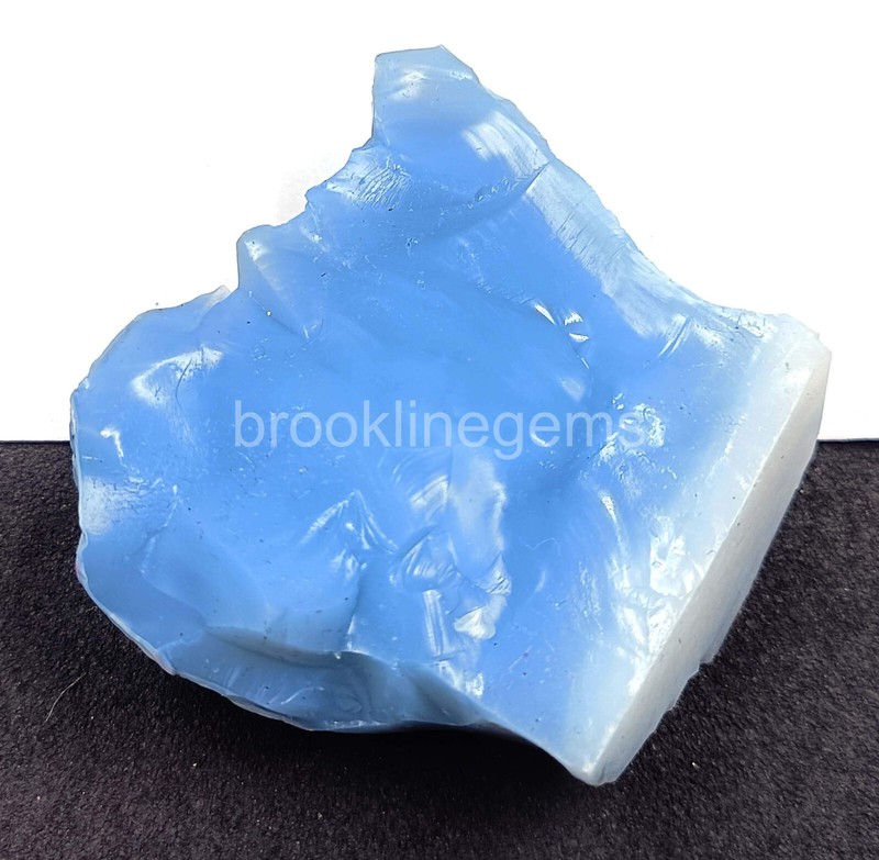 190.50Ct Natural Blue Opal Rough EGL Certified Australia Loose Gemstone 25NQ