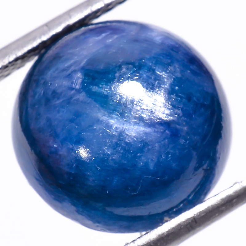 08.55 CTS 100% Natural Blue KYANITE Round Shape Cabochon Gemstone 12X06 mm BC-03