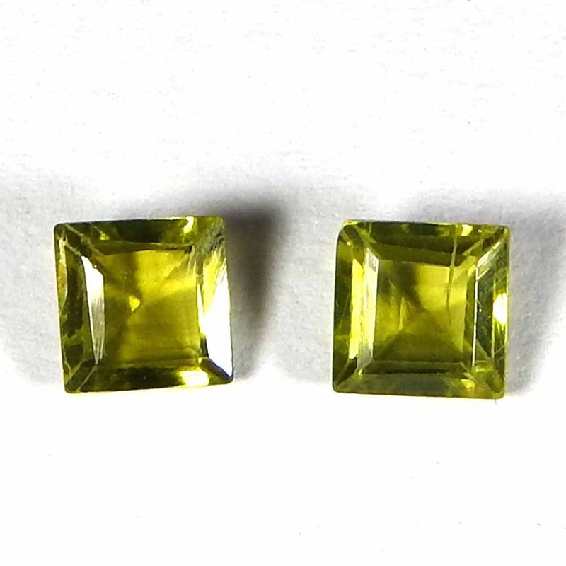 1.30Cts100%Natural Green Cut Peridot Cushion Cabochon Loose Gemstone.lot