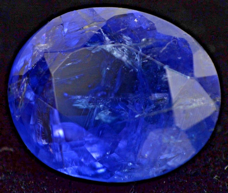 Unheated Natural Violet Blue Tanzanite 4.35 CT AGL Certified 11 x9 mm Gemstone gallery