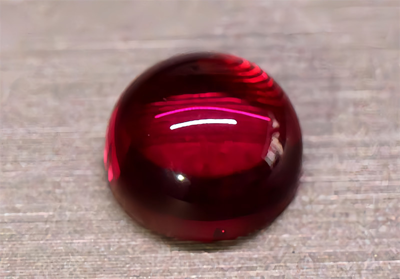 Top quality Round Cabochon Red Color Ruby Lab Created AAAA+ Loose Gemstone gallery
