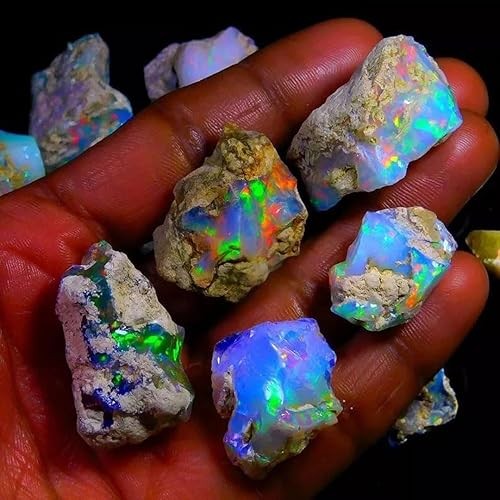Natural Australian Opal Rough Gemstone Lot, Multi-Color, 200 Ct gallery