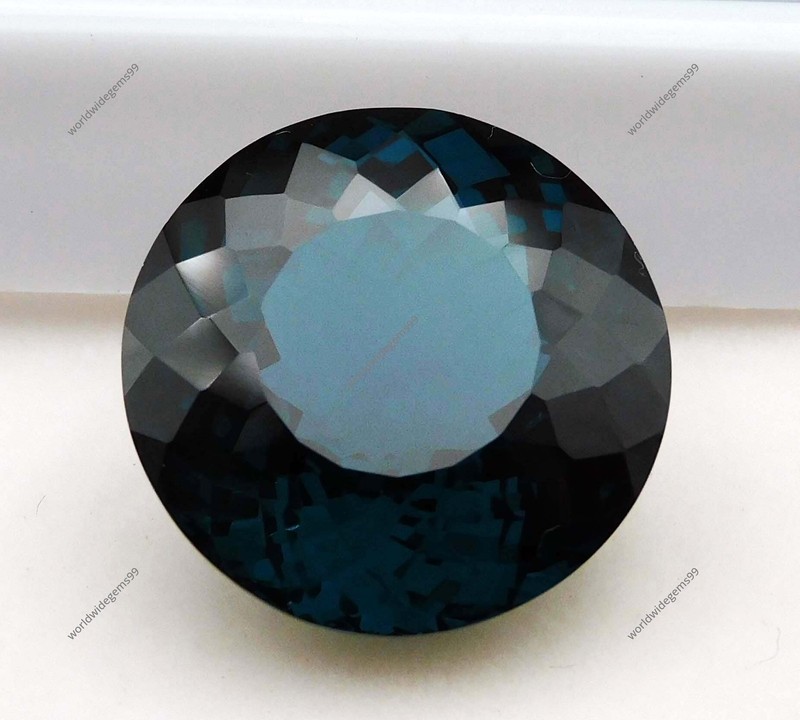 25.35 Ct Natural Teal Sapphire Excellent Cut Unheated Certified Loose Gemstone