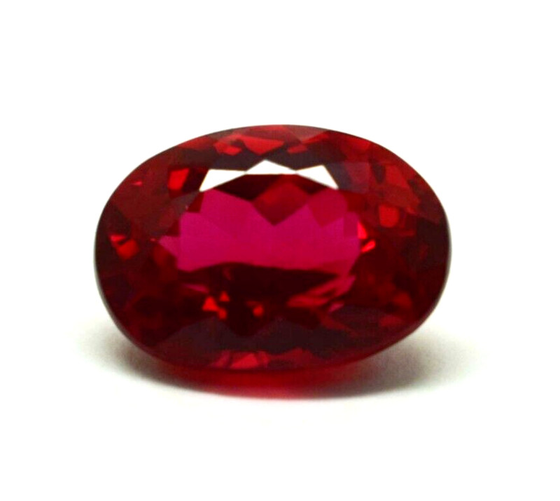 Extremely Stunning Oval Cut Certified 8-10 CT Dark Red Ruby Loose Gemstone