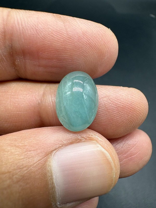Natural Grandidierite Cabochon 6.96Ct Oval(14.20X10mm) Loose Stone For Jewelry