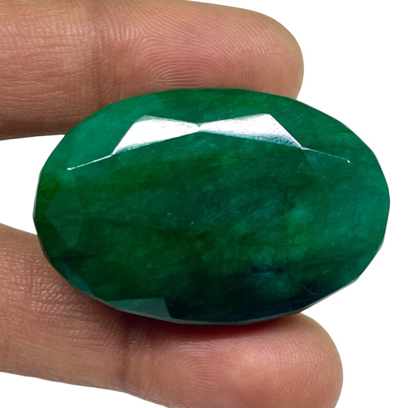 144.4 Cts Natural Emerald Rich Green Loose Pendant Size Oval Cut Huge Gemstone