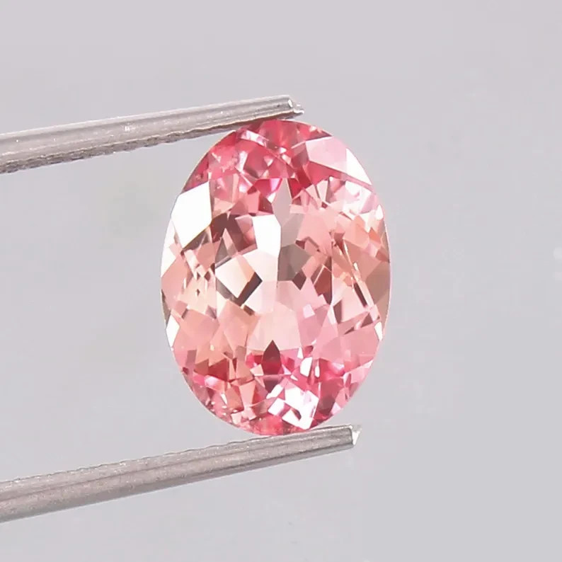 10 Ct Certified Natural Ceylon Padparadscha Sapphire Oval Cut Loose Gemstone gallery