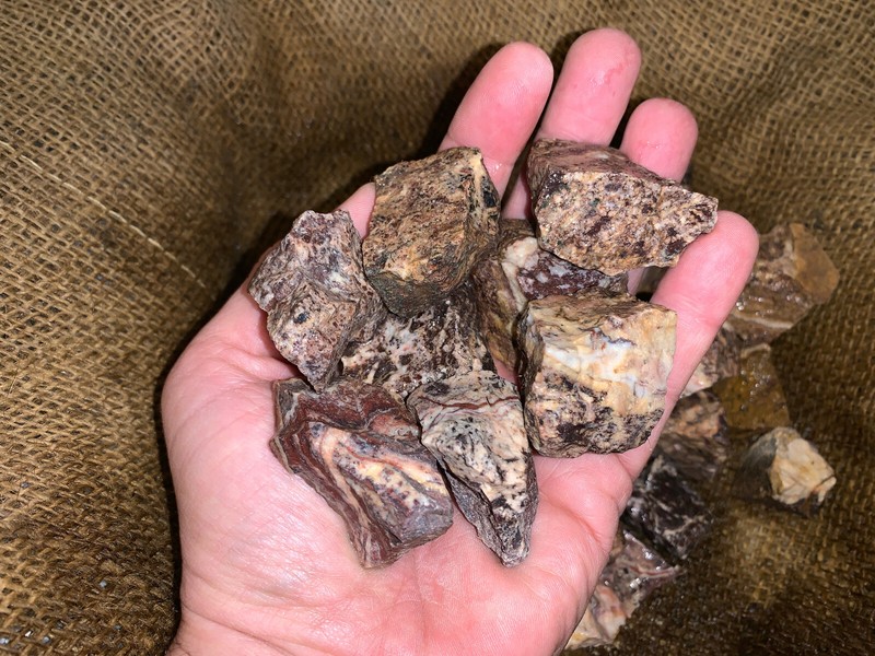 1000 Carat Lots of Picasso Jasper Rough - Plus a FREE Faceted Gemstone gallery