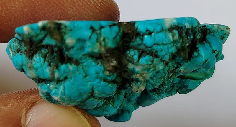 AAA+ Large 77.80 Ct. Natural Turquoise Rough Uncut Loose Gemstone @Women Gift gallery