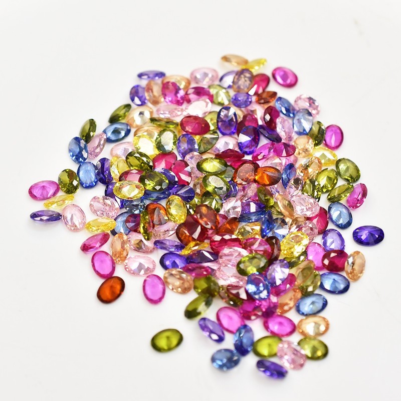7×5 mm Multicolor Natural Sapphire 4 Pcs Oval Cut CERTIFIED Vintage Gemstone Lot