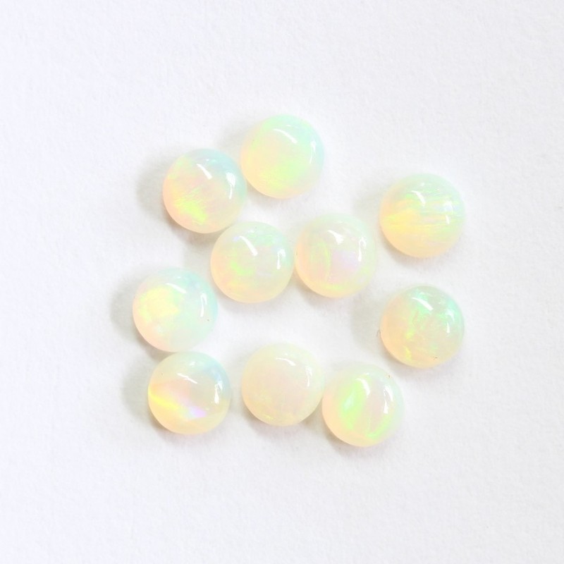 Round 3mm (2.9 – 2.98mm) set of 10 Australian light opals natural solid unset