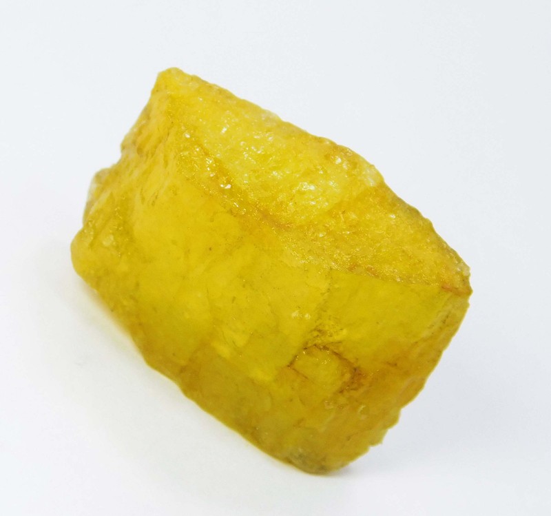 48 Ct Yellow Sapphire | Certified Natural Earth Mined Rough Uncut Huge Gemstone gallery