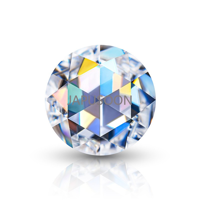 0.5CT~ 4CT Moissanite Loose Gemstones D Colorless VVS Clarity Round rose Cut